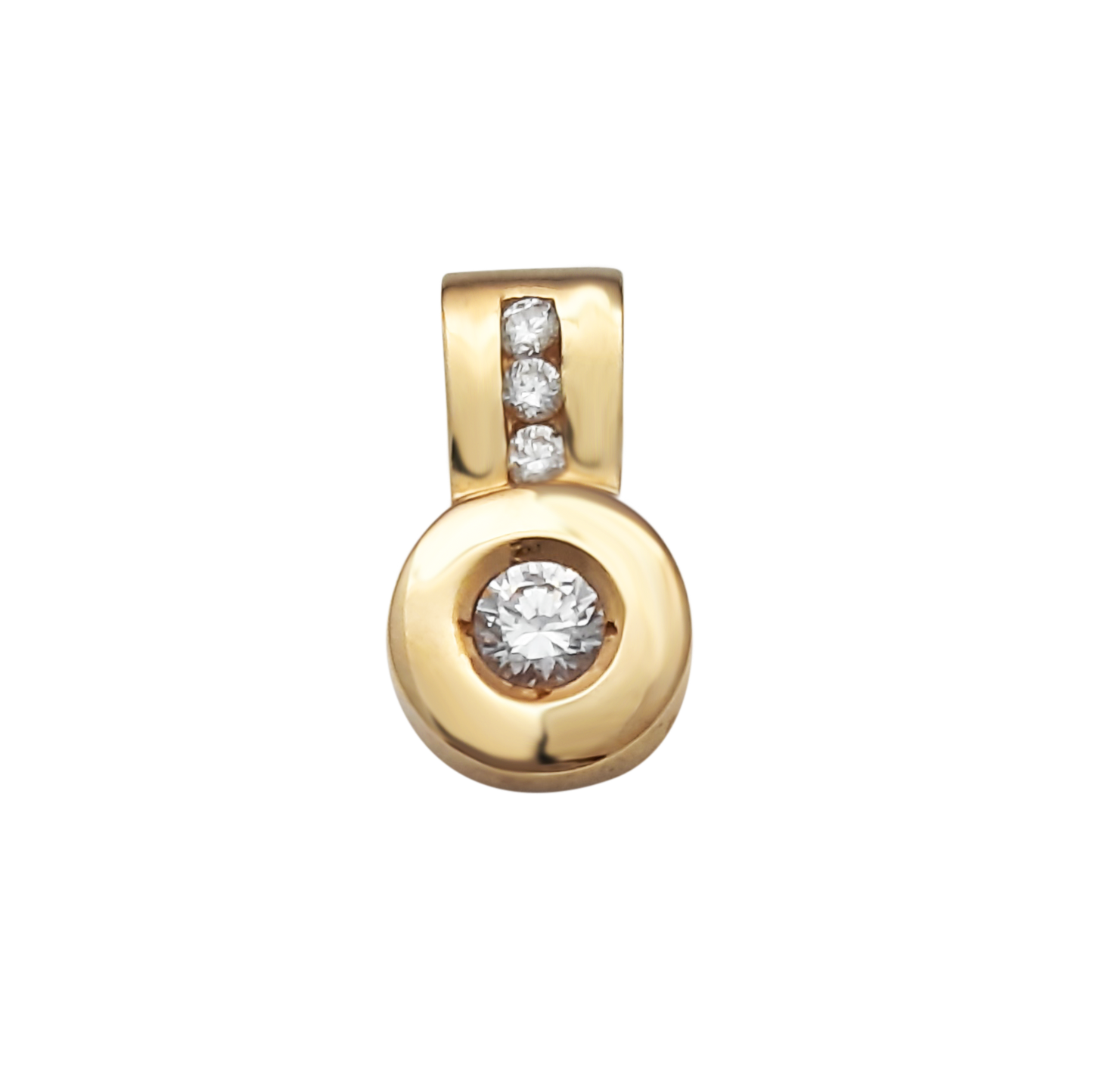 9ct Sldr Style1Cz+3Cz On