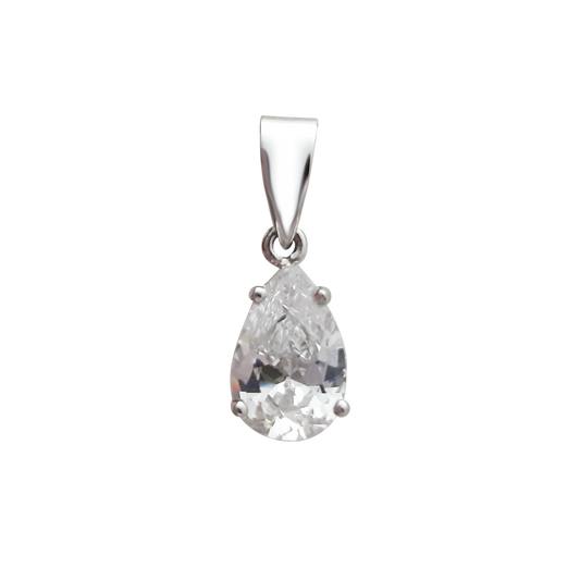 9ct Simple CZ Pear