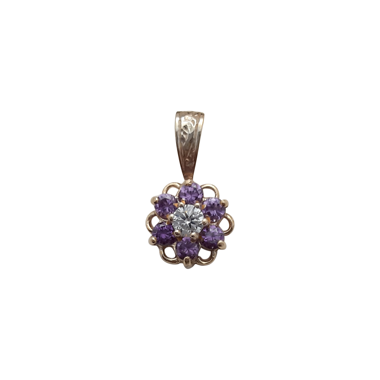 9ct Cluster Purple