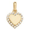 9ct Tiny Heart CZ Border