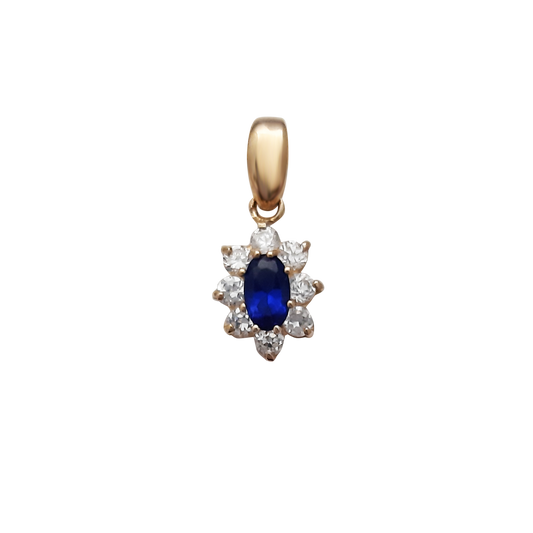 9ct Blue Cluster