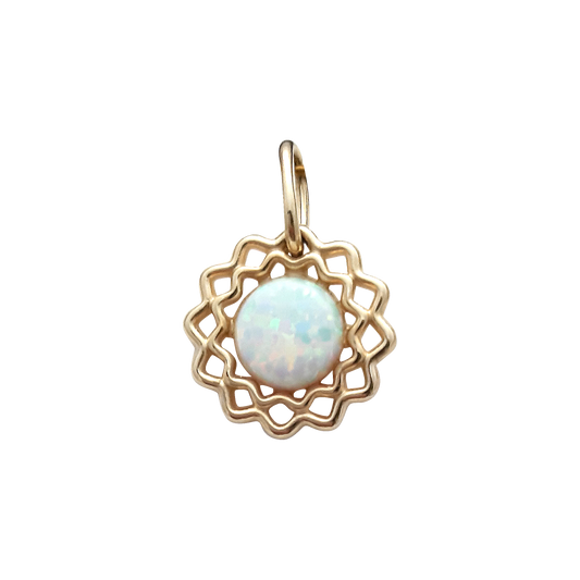 9ct Opal w/ Pattern Surround