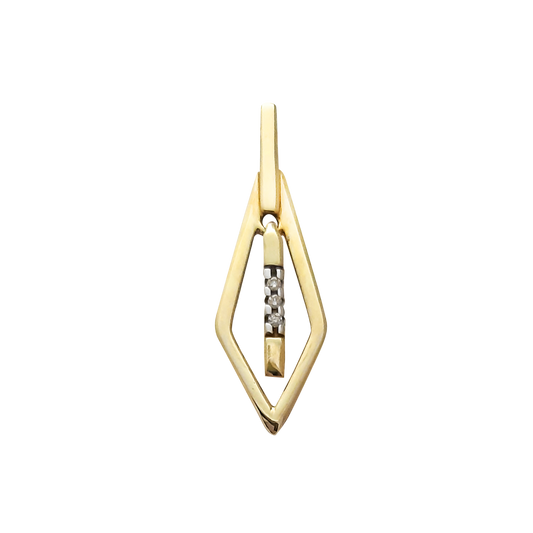 Open Kite Shape w/ 0.015ct Dia