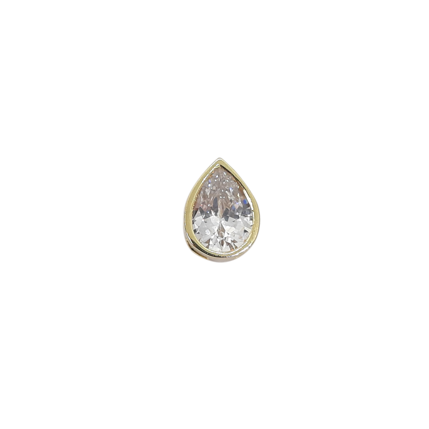 9ct 6 x 9mm Pear CZ