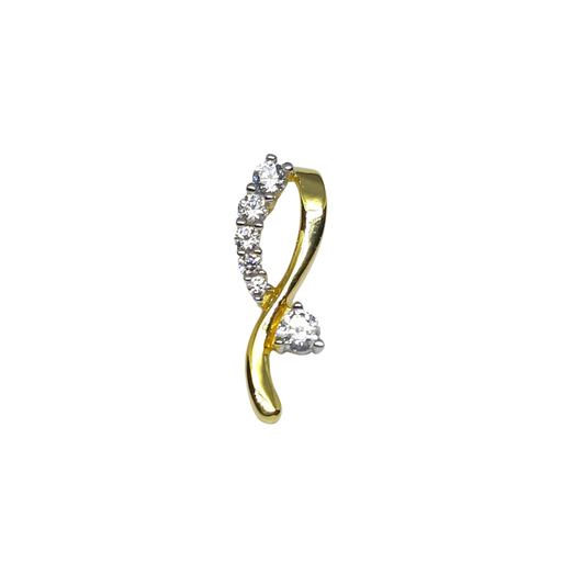 9ct CZs cross over