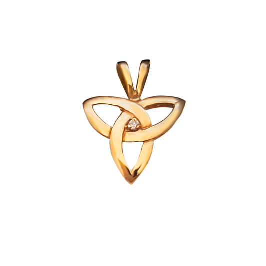 9ct Trinity knot cz