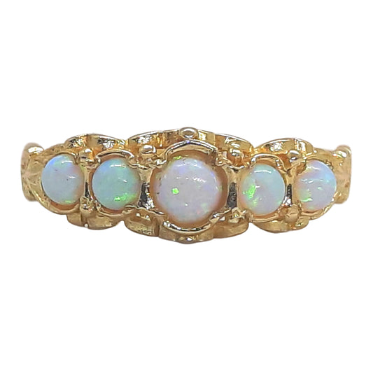9ct 5 Stone Opal Eternity