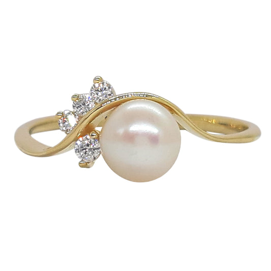 9ct Pearl CZ