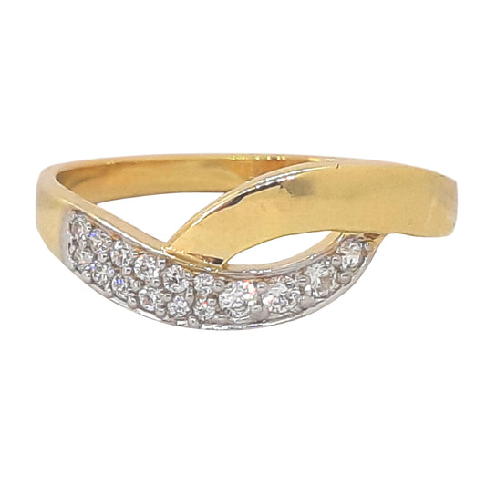 9ct Crossover Band