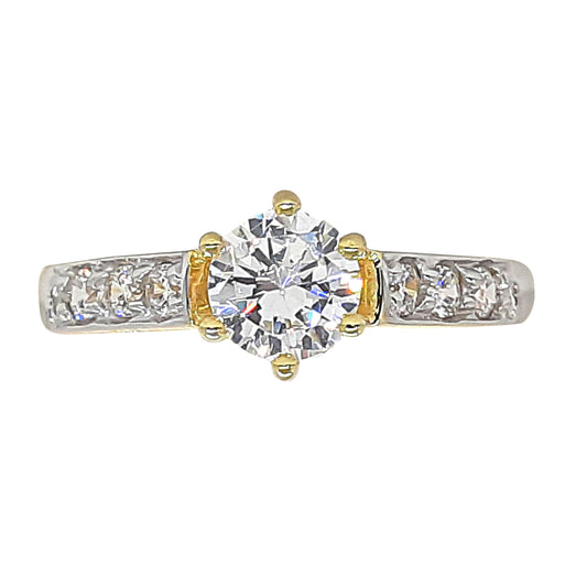 9ct Promise Ring 6 Claw