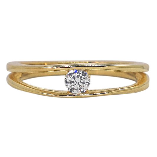 9ct Tension Set CZ