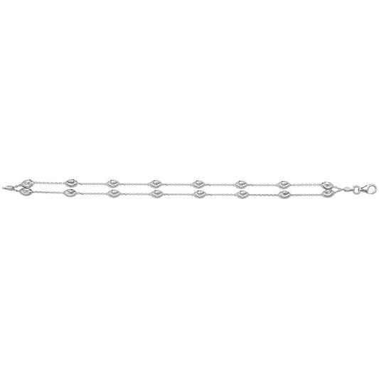 2 Row D/C Beads Bracelet