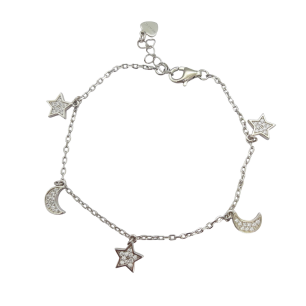 Moon, Star Bracelet