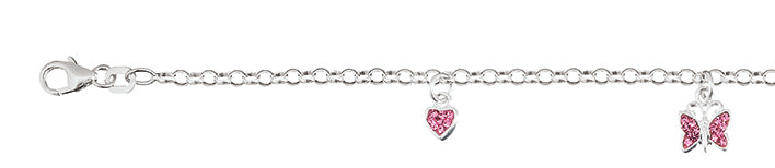 Pink Hearts Butterfly