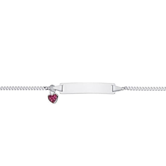 Childs ID Bracelet Pink Heart