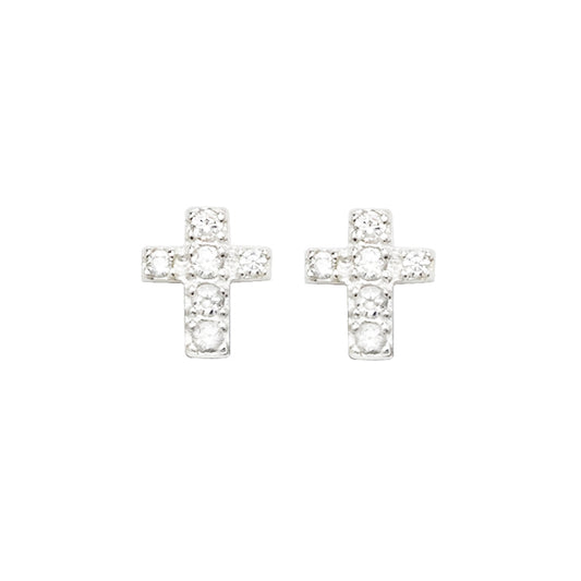 Cross Stud Small Cz