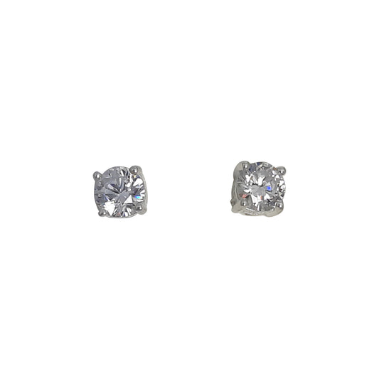 Round Cz Earring 5mm