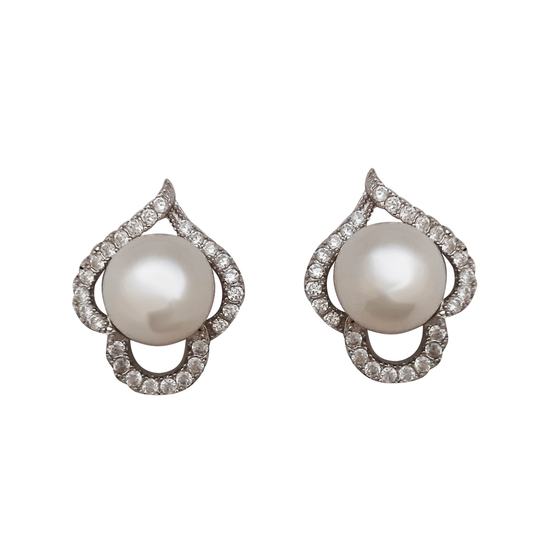 Pearl Cz Wavy Border