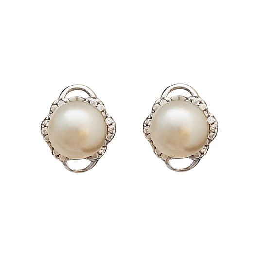 Pearl Cz Wavy Border