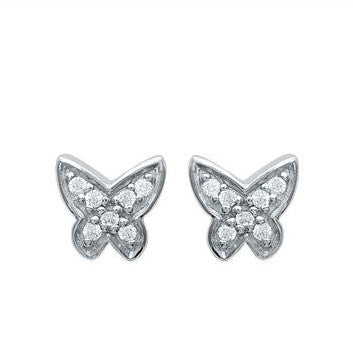 CZ Butterfly Studs