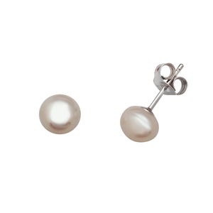 Button Pearl Studs 7mm
