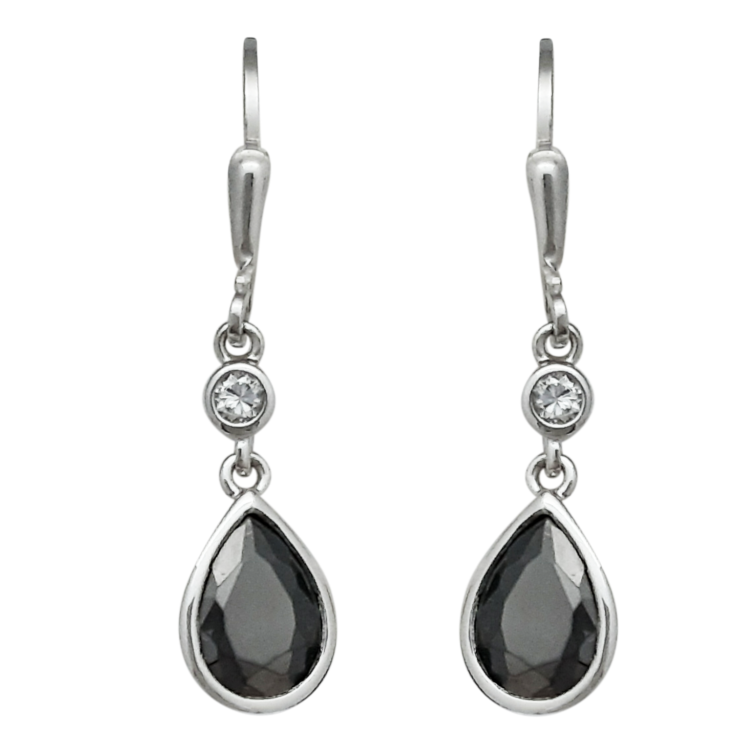 Black Pear Drop CZ GW