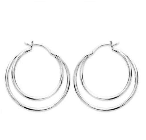 30mm Double Hoops