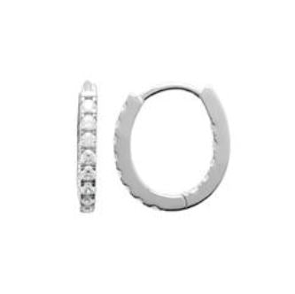 Claw Set CZ Hoop