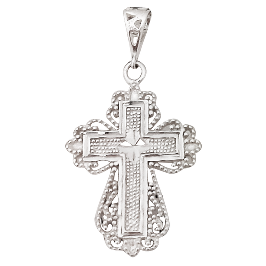 31mm Fancy Filigree Cross