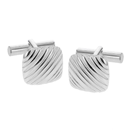 Lined Cushion Cufflinks