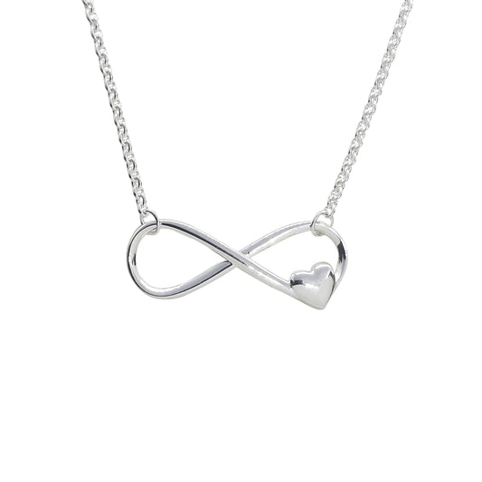 Infinity Small Heart Necklace