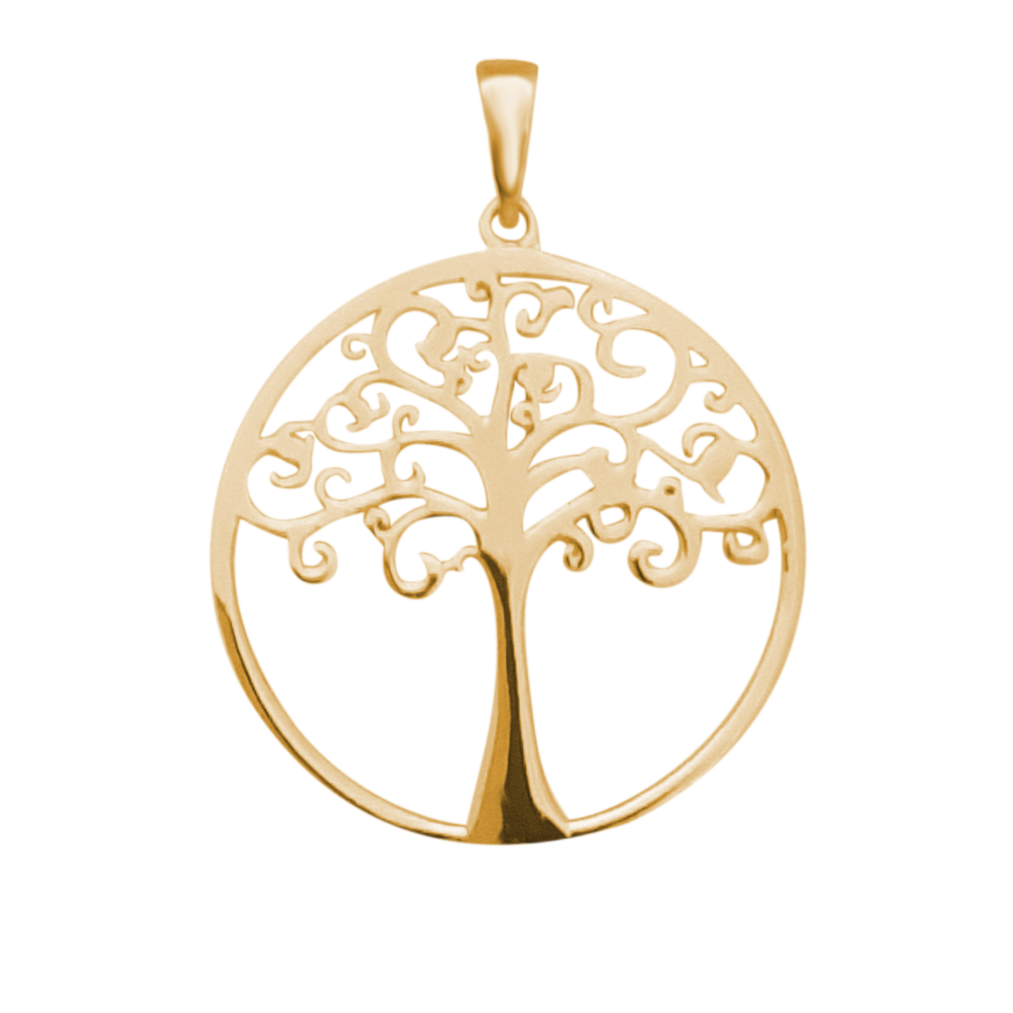 Gold Plated Swirly Tree