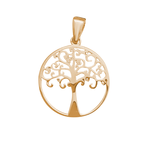 Small Gold Plated Swirly Tree