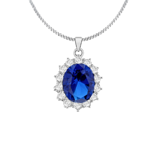 Oval Cluster, blue