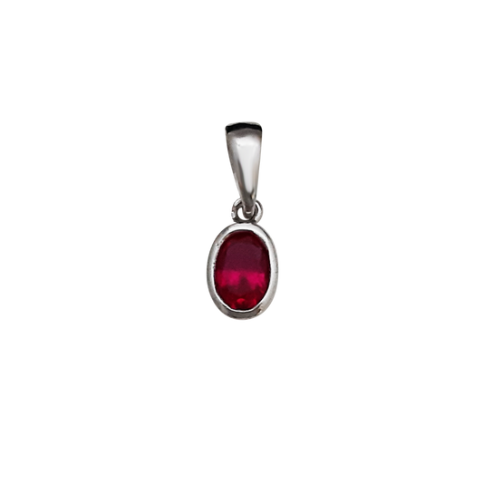 Oval Ruby Red Cz r/ovr