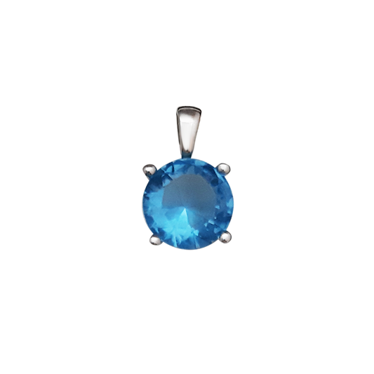 8mm Pale Blue Cz Claw