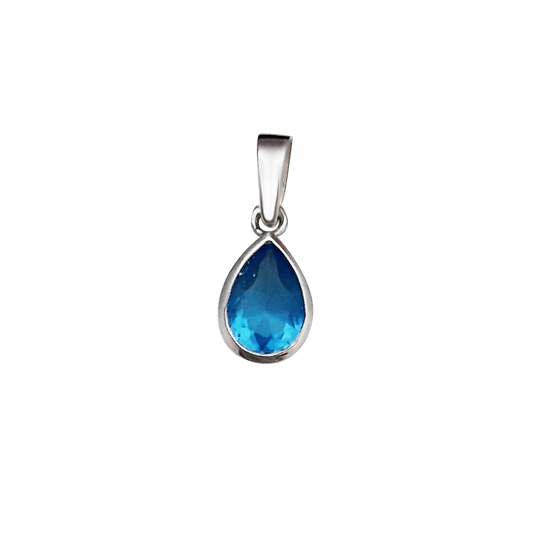 Pear Shape Cz Blue
