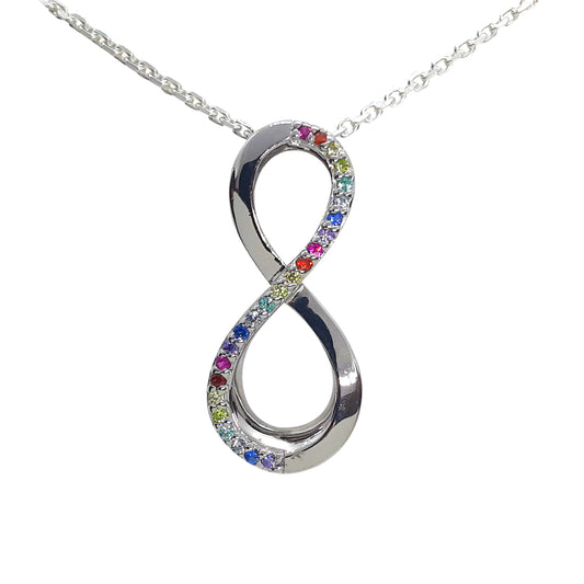 Rainbow Infinity Pendant