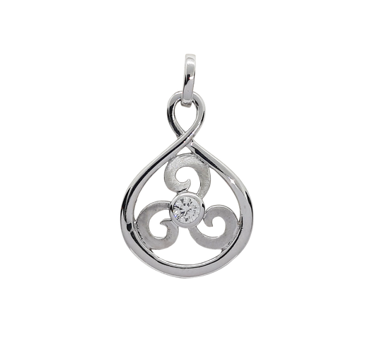 Spiral In Polished Twist Cz