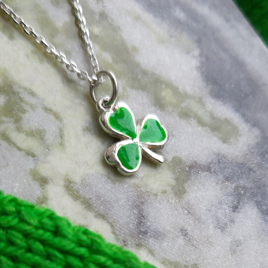 Shamrock Small Green Enamel