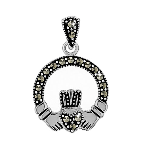 Marcesite Claddagh